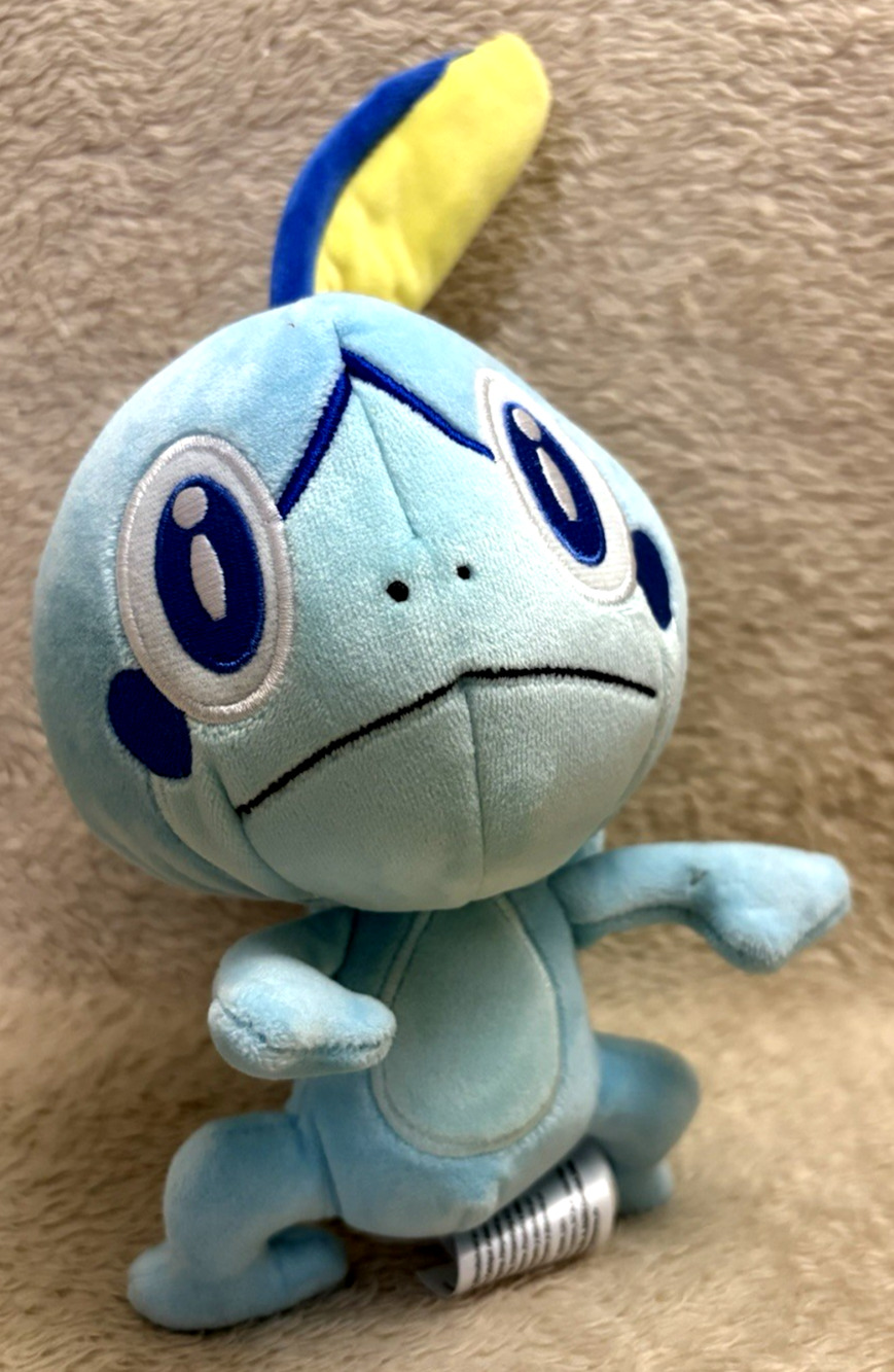 Jazwares Pokemon SOBBLE 7" Inch Stuffed Plush Animal Toy Lizard